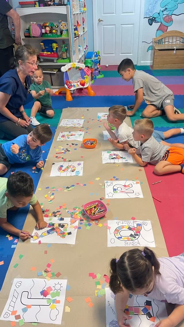 Art and coloring time at My Piccolo Mondo in the Bronx