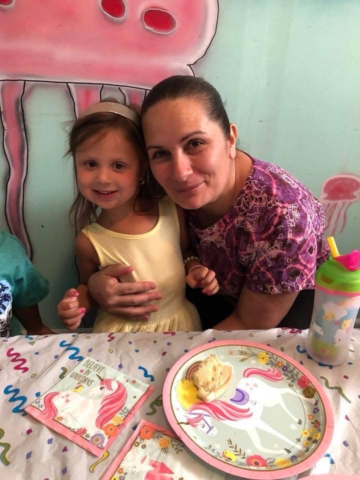 Toddler learning through play with educational toys