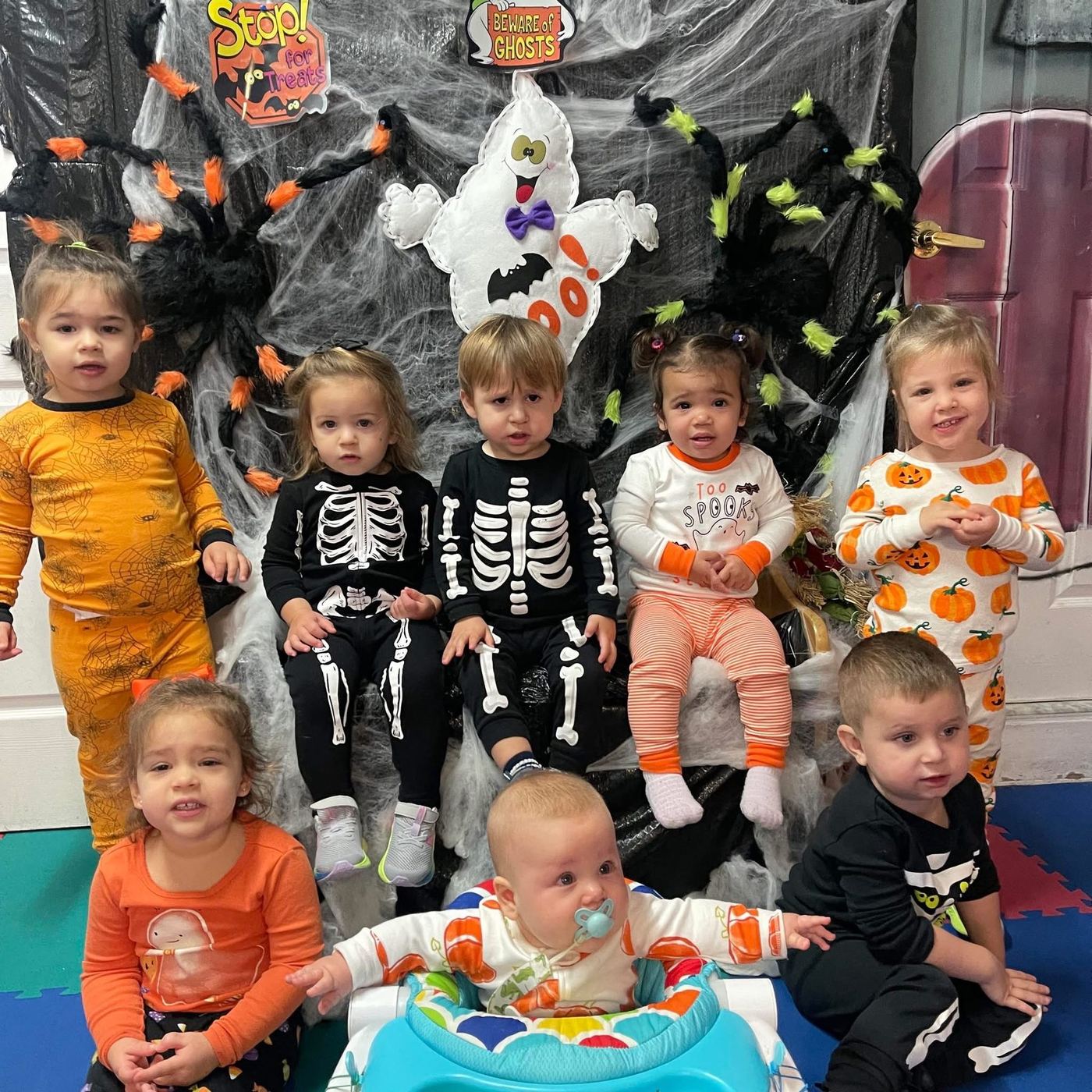 Toddlers exploring educational toys at My Piccolo Mondo child care in the Bronx
