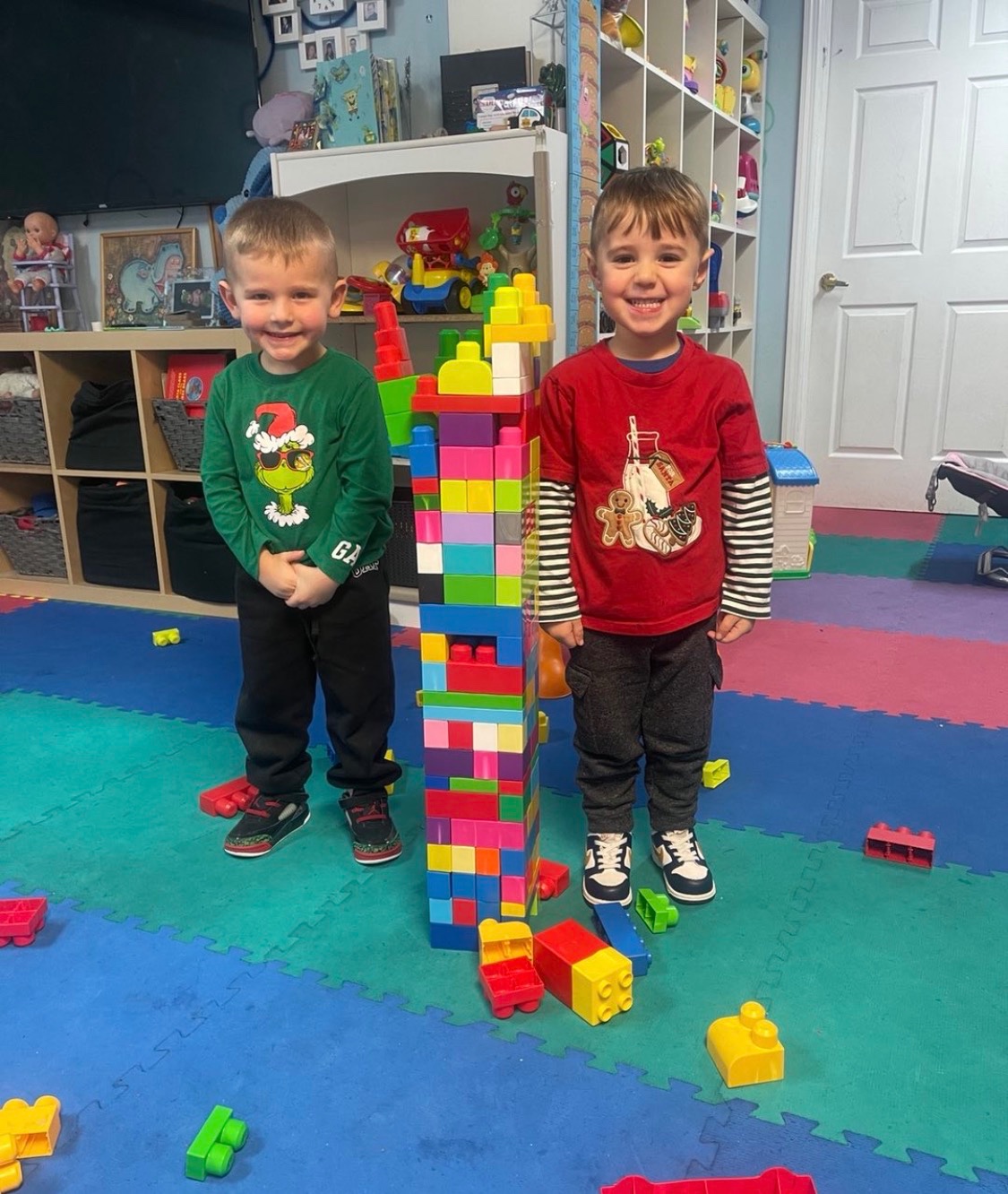 A child at the activity table in our licensed Bronx daycare classroom